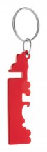 "Peterby" přívěšek na klíče s otvírákem, červená