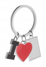 "I Love" přívěšek na klíče, stříbrná