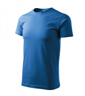 Basic tričko pánské, azurově modrá