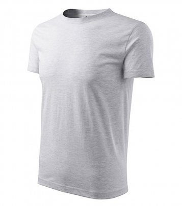 Classic New tričko pánské, světle šedý melír