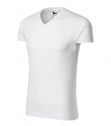 lim Fit V-neck tričko pánské, bílá