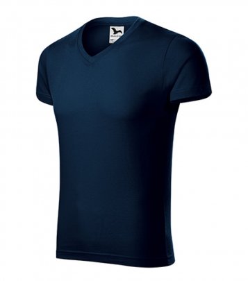 lim Fit V-neck tričko pánské, námořní modrá