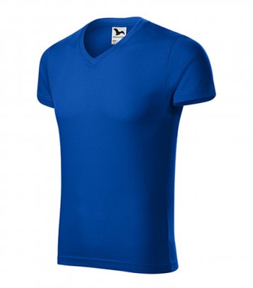 lim Fit V-neck tričko pánské, královská modrá