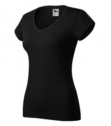 Fit V-neck tričko dámské, černá