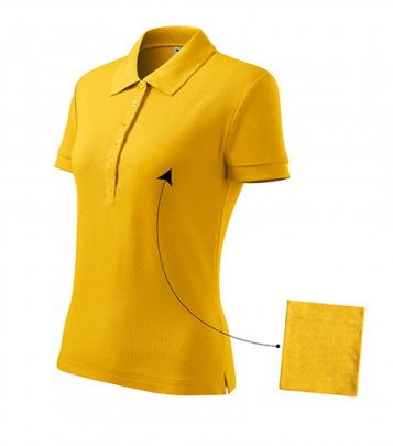 Cotton polokošile dámská, žlutá