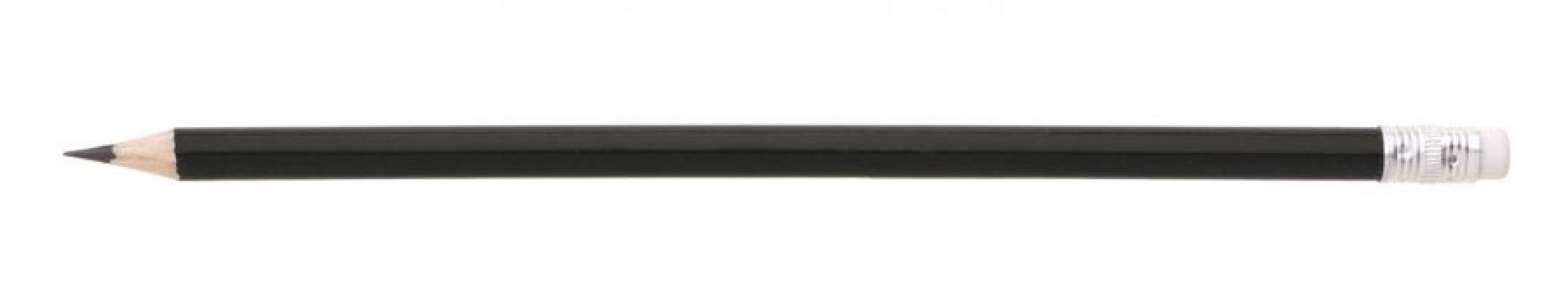 LUNGO tužka s gumou hrocená*, černá