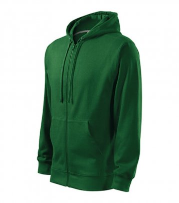 Trendy Zipper mikina pánská, lahvově zelená