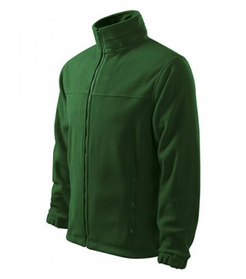 Jacket fleece pánský, lahvově zelená
