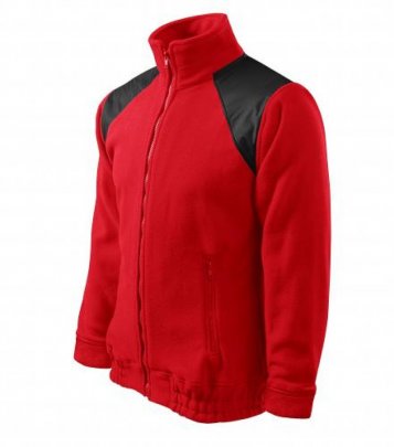 Jacket Hi-Q fleece unisex, červená