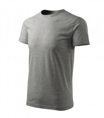 Basic Free tričko pánské, tmavě šedý melír