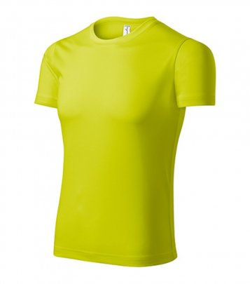 Pixel tričko unisex, neon yellow