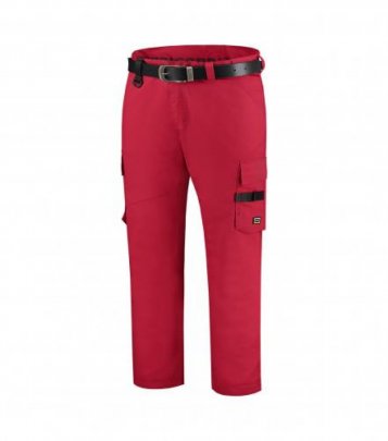 Work Pants Twill pracovní kalhoty unisex, červená