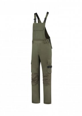 Bib & Brace Twill Cordura pracovní kalhoty s laclem unisex, army