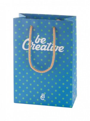 "CreaShop S" malá papírová nákupní taška na zakázku, vícebarevná