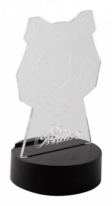 "Ledify" trofej s LED světlem, průhledná