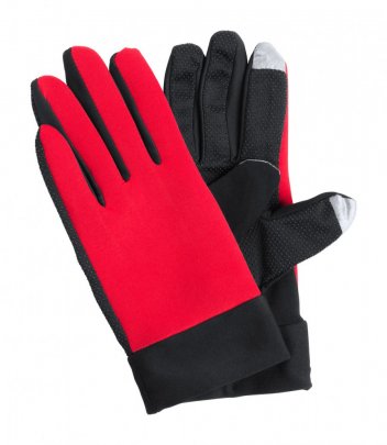 "Vanzox" dotykové sportovní rukavice, červená