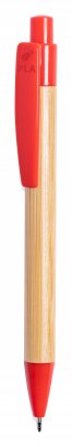 "Heloix" bambusové kuličkové pero, červená
