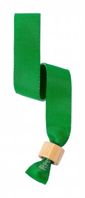 "Broch" rPET festivalový náramek, zelená
