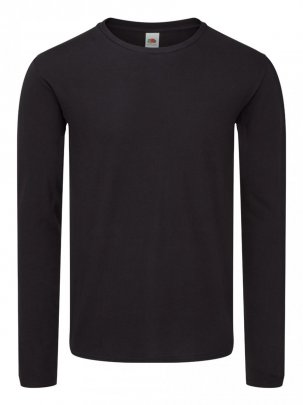"Iconic Long Sleeve" tričko s dlouhým rukávem, černá