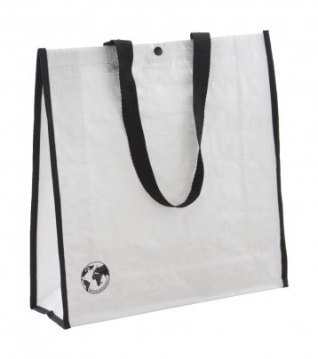 "Recycle" nákupní taška z recyklovaného materiálu, bílá