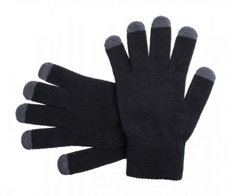 "Tellar" dotykové rukavice, černá