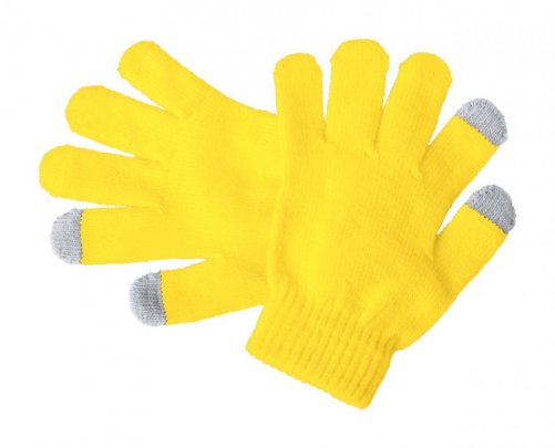 "Pigun" dotykové rukavice pro děti, žlutá