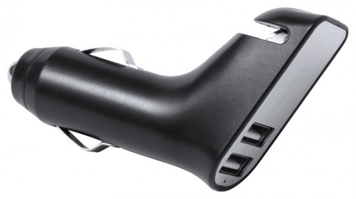 "Santer" multifunkční USB nabíječka do auta, černá