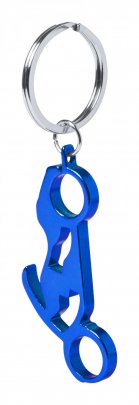 "Blicher" přívěšek na klíče s otvírákem, modrá