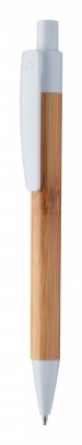 "Colothic" bambusové kuličkové pero, bílá