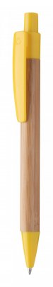 "Colothic" bambusové kuličkové pero, žlutá