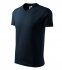 V-neck tričko unisex, námořní modrá