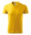 V-neck tričko unisex, žlutá