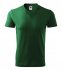 V-neck tričko unisex, lahvově zelená