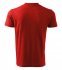 V-neck tričko unisex, červená
