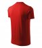 V-neck tričko unisex, červená