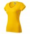 Fit V-neck tričko dámské, žlutá