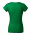 Fit V-neck tričko dámské, středně zelená