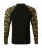 Camouflage LS triko unisex, camouflage brown