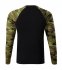 Camouflage LS triko unisex, camouflage green