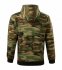 Camo Zipper mikina pánská, camouflage brown