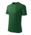 Base tričko unisex, lahvově zelená