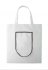 "SuboShop Fold B" nákupní taška z netkané textilie na zakázku, bílá