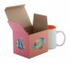 "CreaBox Mug A" krabička na hrnek na zakázku, bílá