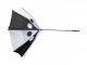 "Budyx" větruodolný golfový deštník, černá