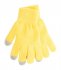 "Actium" dotykové rukavice na obrazovku, žlutá